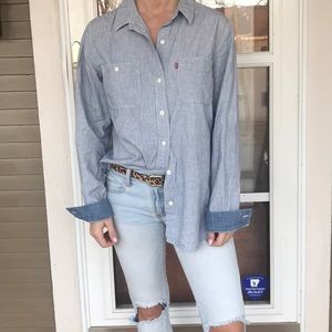 Levi’s Button Down | pinstripe | boyfriend fit